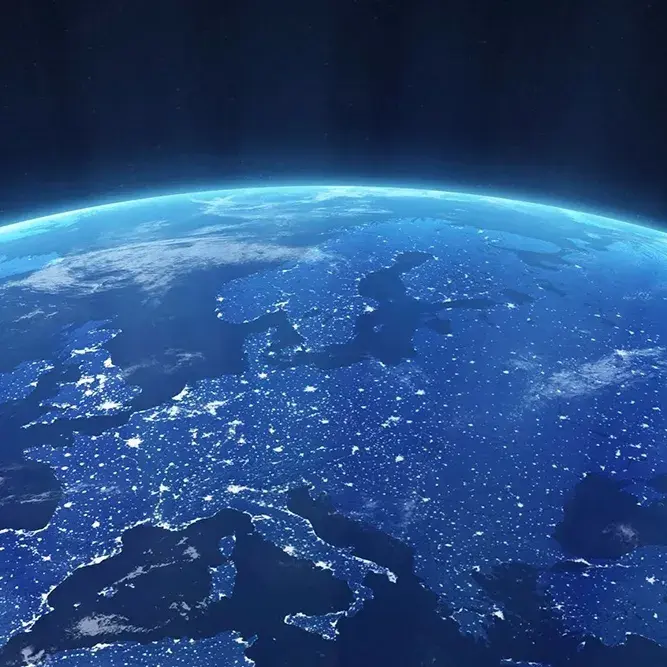 Europa dallo spazio